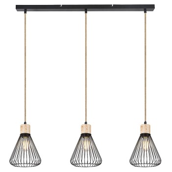 Pendul Rabalux 3149 Farfalle E27 3x MAX 40W negru