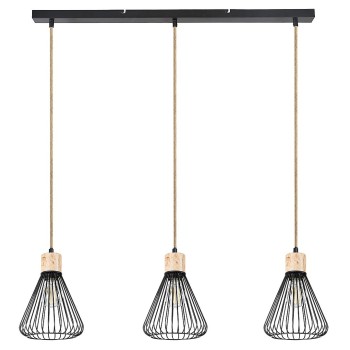 Pendul Rabalux 3149 Farfalle E27 3x MAX 40W negru