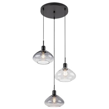 Pendul Rabalux 72023 Dvora E27 3x MAX 40W negru mat