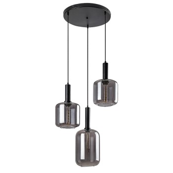 Pendul Rabalux 72103 Lissandra E27 3x MAX 40W negru mat