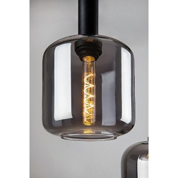 Pendul Rabalux 72103 Lissandra E27 3x MAX 40W negru mat