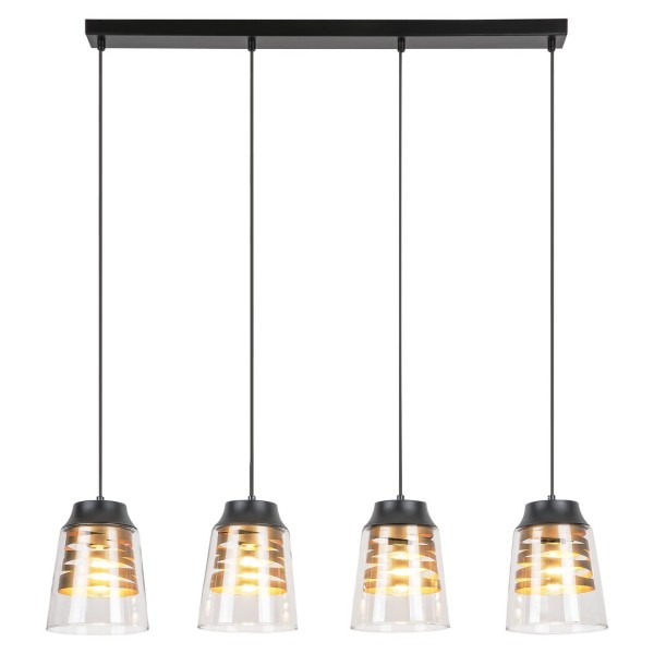 Pendul Rabalux 3544 Zenaida E27 4x MAX 60W negru mat