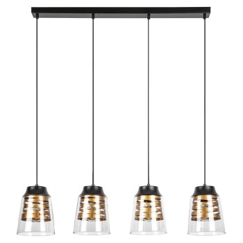 Pendul Rabalux 3544 Zenaida E27 4x MAX 60W negru mat