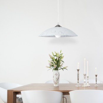 Pendul Rabalux 3856 Harmony Lux E27 1x MAX 60W cu model alb