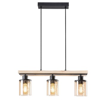 Pendul Rabalux 72083 Niylah E27 3x MAX 25W negru