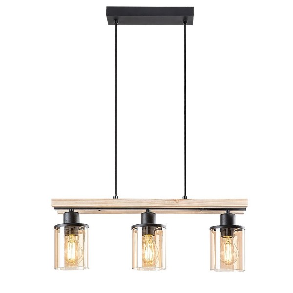 Pendul Rabalux 72083 Niylah E27 3x MAX 25W negru