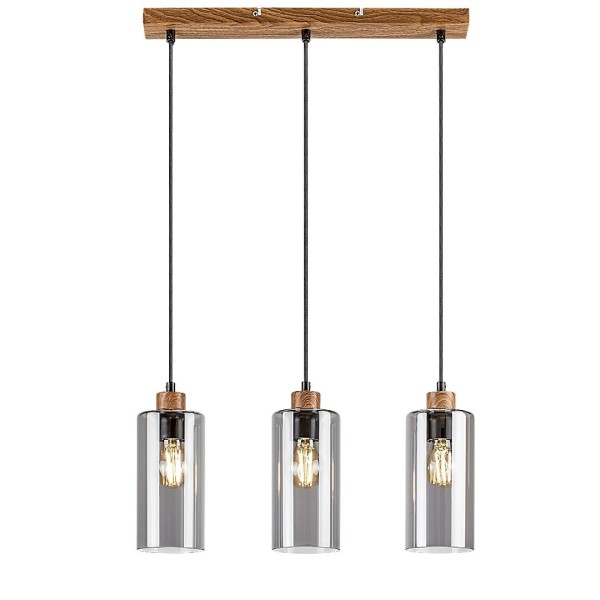 Pendul Rabalux 72123 Tanno E27 3x MAX 25W stejar