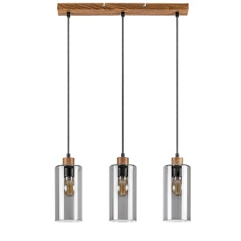 Pendul Rabalux 72123 Tanno E27 3x MAX 25W stejar