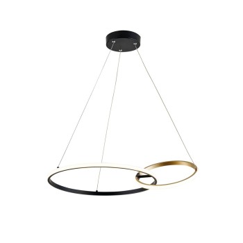 Pendul LED Rabalux 72296 Emilion 2150lm 4000K negru/ auriu