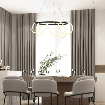 Pendul LED Rabalux 72191 Montema 4480lm 4000K negru