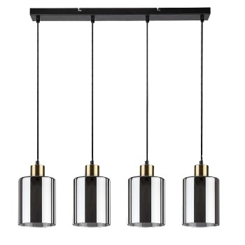 Pendul Rabalux 72247 Perez E27 4x MAX 40W negru mat