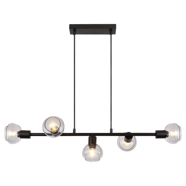 Pendul Rabalux 3297 Sullivan E14 5x MAX 40W negru