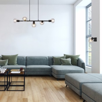 Pendul Rabalux 3297 Sullivan E14 5x MAX 40W negru