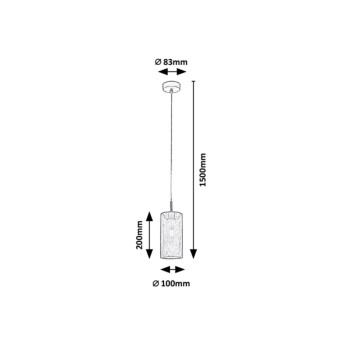 Pendul Rabalux 3018 Callia E14 1x MAX 25W gri