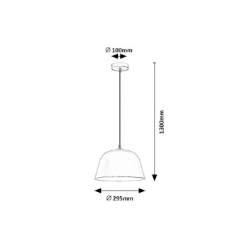 Pendul Rabalux 3095 Malia E27 1x MAX 60W gri