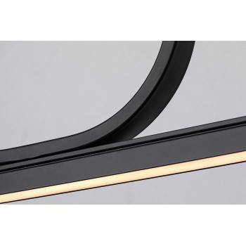 Pendul LED Rabalux 72127 Elia 1150lm 3000K negru mat