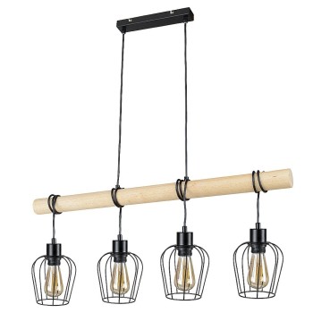 Pendul Rabalux 5247 Fabian E27 4x MAX 40W negru mat