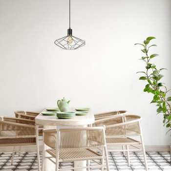 Pendul Rabalux 72241 Fran E27 1x MAX 40W negru mat