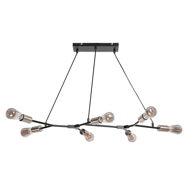 Pendul Rabalux 72027 Branwen E27 7x MAX 25W negru mat