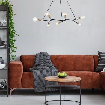 Pendul Rabalux 72027 Branwen E27 7x MAX 25W negru mat