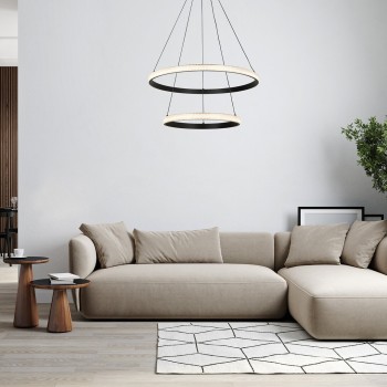 Pendul LED Rabalux 72259 Grete 3450lm 3000K negru