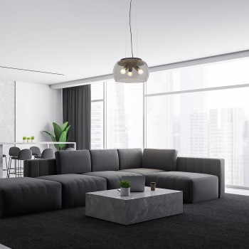 Pendul Rabalux 3190 Ursula E27 3x MAX 40W negru