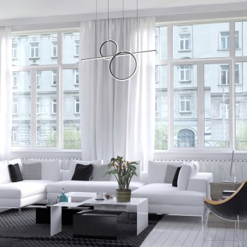 Pendul LED Rabalux 6970 Willow 2760lm 4000K negru mat