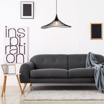 Pendul Rabalux 72004 Sombero E27 1x MAX 60W negru mat