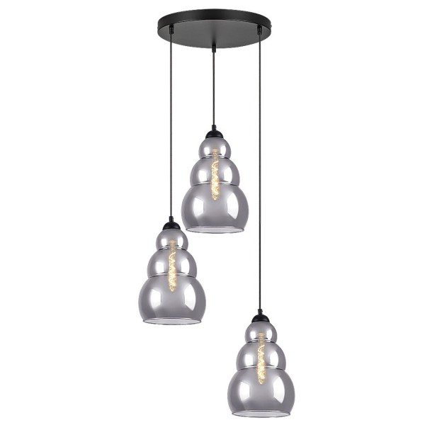 Pendul Rabalux 72213 Salvatore E27 3x MAX 40W negru