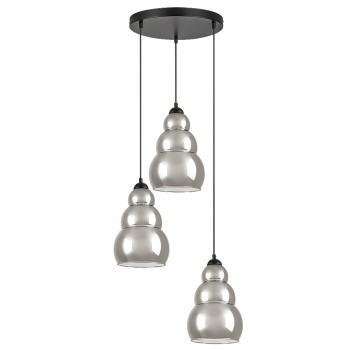 Pendul Rabalux 72213 Salvatore E27 3x MAX 40W negru