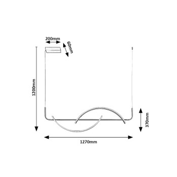 Pendul LED Rabalux 72233 Jarnelle 2450lm 3000K crom satin
