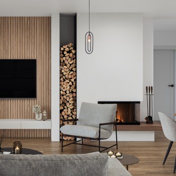 Pendul Rabalux 72263 Rovier E27 1x MAX 40W negru mat