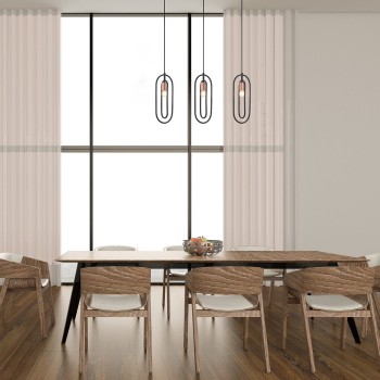 Pendul Rabalux 72264 Rovier E27 3x MAX 40W negru mat