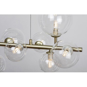 Pendul Rabalux 72298 Aslov G9 10x MAX 28W auriu