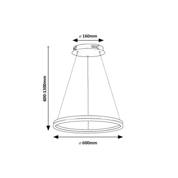 Pendul LED Rabalux 72301 Isaure 2200lm 3000