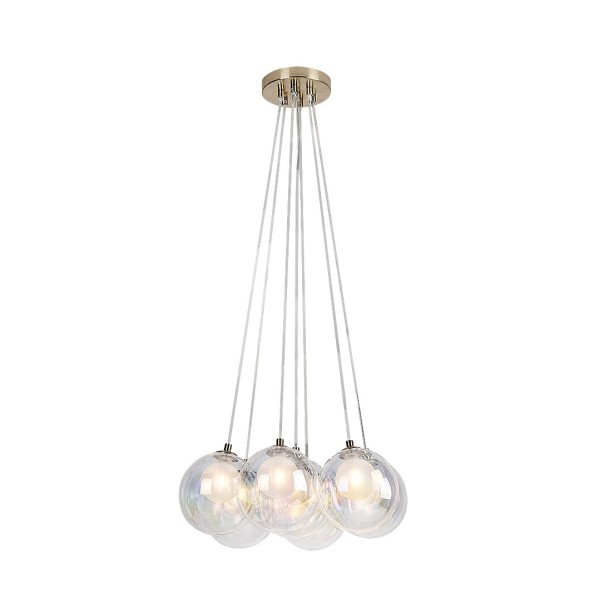 Pendul Rabalux 72304 Rosehip G9 7x MAX 25W culoarea »ôampaniei