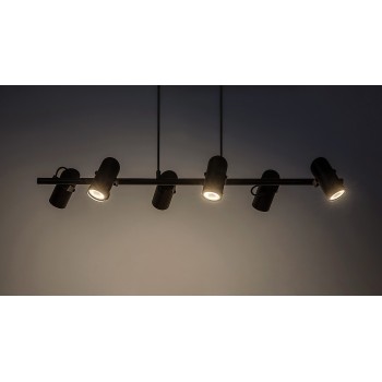 Pendul Rabalux 73045 Maximilian GU10 6x MAX 25W negru mat