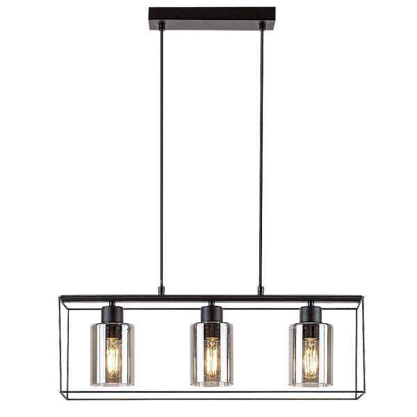 Pendul Rabalux 72033 Chadwick E27 3x MAX 25W negru