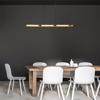 Pendul LED Rabalux 72045 Remiel 1570lm 3000K negru mat
