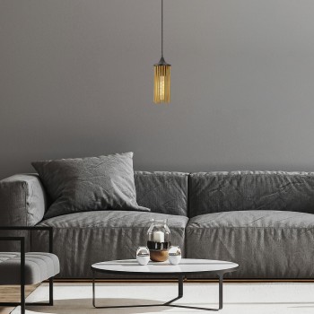 Pendul Rabalux 72151 Roxas E27 1x MAX 40W negru mat