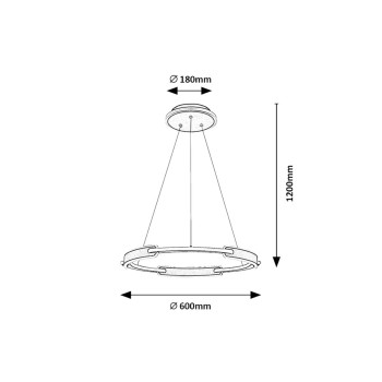Pendul LED Rabalux 72229 Sindri 3200lm 3000