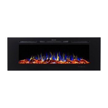 Semineu electric incorporabil ArtFlame HEFEST, 1520 x 544 x 140 mm, negru, cu telecomanda