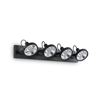 Plafoniera IDEAL LUX GLIM PL4 200255, GU10 4X50W, negru