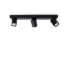 Plafoniera IDEAL LUX RUDY PL3 SQUARE 321516, GU10 3X35W, negru