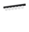Plafoniera IDEAL LUX PING PONG PL6 313290, LED 18W, 1350lm, 3000K, negru