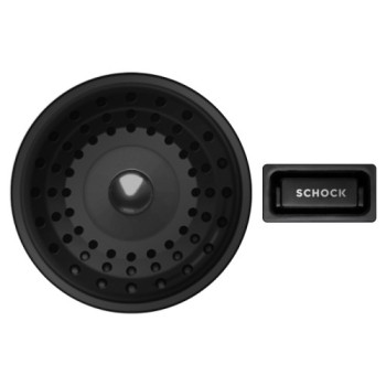 Set chiuveta Schock Greenwich N-100XL 750 x 455 mm Cristadur Puro si baterie Kavus cu cap extractibil si parti vizibile Puro - 1