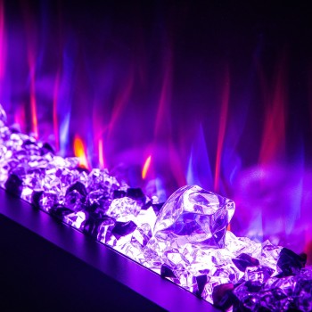 Semineu electric incorporabil DALAS 60 ArtFlame, 1524x493x200 mm, sticla securizata panoramica, cu telecomanda - 1