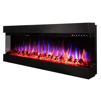 Semineu electric incorporabil DALAS 60 ArtFlame, 1524x493x200 mm, sticla securizata panoramica, cu telecomanda - 1