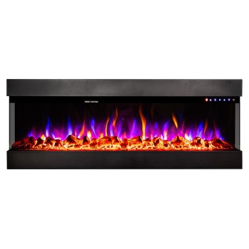 Semineu electric incorporabil DALAS 60 ArtFlame, 1524x493x200 mm, sticla securizata panoramica, cu telecomanda - 1