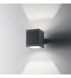 Aplica exterior IDEAL LUX SNIF AP1 SQUARE 121963, G9 40W, antracit